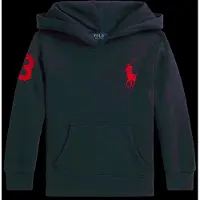 Ralph Lauren Polo Ralph Laurentil drenge. 322979316005 Hættetrøje i fleece med marineblå Big Pony (4años= 109/116cm), Casual, Sport, Bomuld, Lange ærmer,