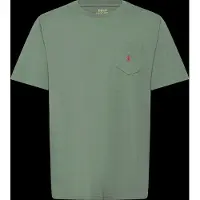 Ralph Lauren Polo Ralph Laurentil drenge. 323970333507 Strikket bomulds-t-shirt med grøn lomme ((L) 10/12años= 150/161 cm), Casual, Korte ærmer, børnetøj