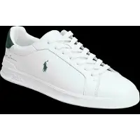 Ralph Lauren Polo Ralph Laurentil mænd. 809P10044001 Heritage Court II hvide træningssko i læder (45), Fast, Blonder, Casual
