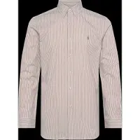 Ralph Lauren Polo Ralph Laurentil mænd. 710929346504 Skjorte i poplin og elastan Custom Fit beige (XL), Casual, Bomuld, Lange ærmer