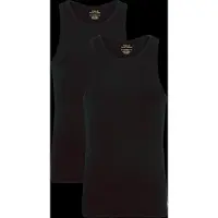 Ralph Lauren Polo Ralph Laurentil mænd. 714959333001 Sæt med to sorte tanktops (M), Afslappet, Bomuld, Uden ærmer/stropper