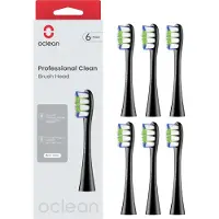 Oclean Professional Clean Šepetėlio galvutės 6 pcs P1C5 B06 Juodas
