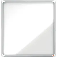 Nobo Premium Plus 12xa4 Ark Udendørs Displayskab Med Magnetisk Hvid Baggrund