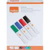 Nobo Glide Jumbo Chisel Tip Kridtmarker 4 Enheder