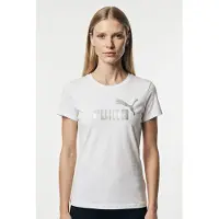 Puma Ess Metallic No. 1 Logo T-shirt, størrelse Large