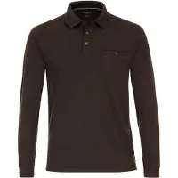 Casa Moda CASAODA poloshirt langæret brun Brun åle