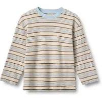 Wheat Bluse - Johan - Multi Blue Stripe - - 8 år (128) - Bluse