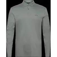 BOSS Pirol 10272555 Green Polo Med Lange ærmer