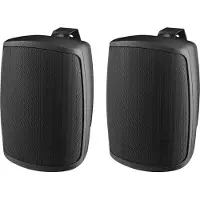 Monacor WALL-04T/SW ELA-væghøjttaler 2 W Sort 1 Paar