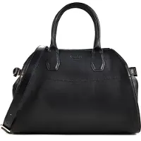 GUESS Skuldertaske 'Sac Bandoulière Yulia Small Satchel Black' sort