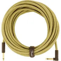 Fender Deluxe 25 Fod Lige/Vinklet Instrumentkabel Tweed