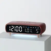 24hShop LED-vækkeur med natlys og USB - Rød / Digitalt vækkeur med natlys og USB