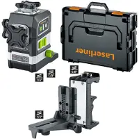 Laserliner PowerPlane-Laser 3G Multi-18V Tredimensionel laser grøn laser, inkl. boks, Uden batteri, Selvnivellerende Rækkevidde (max.): 60 m