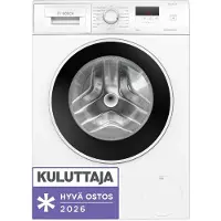 Bosch Serie | 2 WGE03400SN - Vaskemaskine - Niche - bredde: 60 cm - højde: 85 cm - frontbetjening - 65 liter - 8 kg - 1400 rpm - hvid