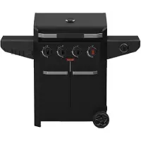 Barbecook gasgrill Luca 412 med skab og sidebrænder 145,4 x 60,3 x 112,3 cm | BC-GAS-3100