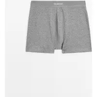 Massimo Dutti - Male - Boxershorts Med Logo Linning - Grå - Xl