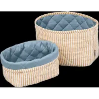 Cam Cam Opbevaringskurve - 2-pak - 22x15/24x17 cm - Oatfield - - OneSize - Opbevaring