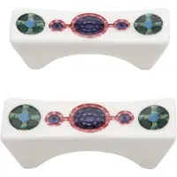 Iittala Taika Sato holder til spisepinde 2-pack Hvid-flerfarvet