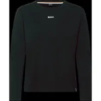 BOSS Pyjamastrøje i bomuld med stræk og logoprint