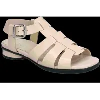 Ecco Dame Skulpturerede Alba Læder Romerske Sandaler Limestone