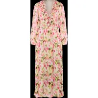 Coster Copenhagen Kjole lysegrøn / orange / pink / hvid
