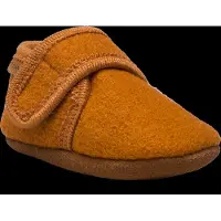 En fant Hjemmesko - Uld - Leather Brown - - 23/24 - Hjemmesko