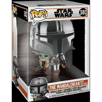 Funko POP! Star Wars Yoda Mandalorian Mandalorian Med Barnet-figur 25 Cm