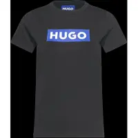 HUGO Slim fit T-shirt i bomuld med logoprint