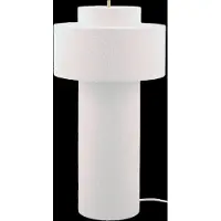 Globen Lighting Noah gulvlampe Hvid bouclé, Ø45x88 cm