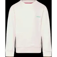 HUGO Sweatshirt - Off White m. Print - - 12 år (152) - Sweatshirt