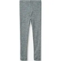 Wheat Leggings - Uld - Agi - Melange Grey - - 6 år (116) - Leggings - Uld