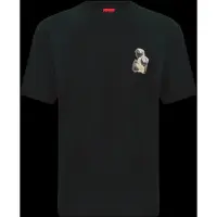 HUGO Bluser & t-shirts 'Detzi' beige / brokade / lysebrun / sort