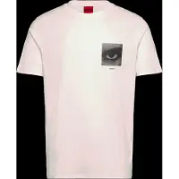 HUGO Bluser & t-shirts 'Deyss' elfenben / mørkegrå / rød / sort
