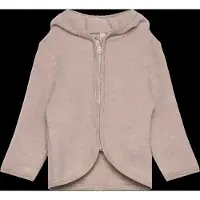 Huttelihut Cardigan - Uldfleece - Camel Melange m. Ører - - 56 - Cardigan
