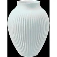 Knabstrup Keramik Knabstrup vase riflet 27 cm Ice blue