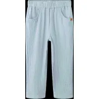 Name it Bukser - Loose - NmmFulina - Zen Blue - - 7 år (122) - Bukser - Bomuld