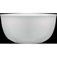 Lyngby Porcelæn Rhombe serveringsskål Ø17,5 cm hvid