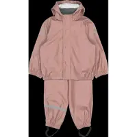 Mikk-Line Regntøj m. Seler - PU - Recycled - Burlwood - - 4 år (104) - Regntøj