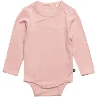Minymo Body l/æ - Bambus - Rosa - - 62 - Body L/Æ