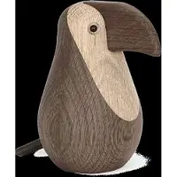 Novoform Træfigur - Toucan - Small - Natural Oak - - OneSize - Dekoration