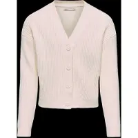 Kids Only Cardigan - Rib - Strik - KogMandy - Birch - - 13-14 år (158-164) - Cardigan