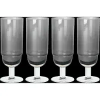 Broste Copenhagen Nordic Bistro champagneglas 20 cl Smoke/Clear
