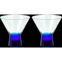 Broste Copenhagen Konus cocktailglas 10 cl Intense blue