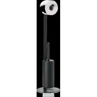 Zone Denmark Rim toiletrulleholder med børste Black