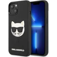 Karl Lagerfeld 3D Rubber Choupette Case til iPhone 13 mini - Sort