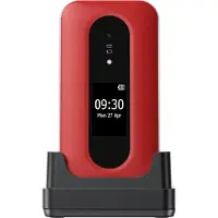 Doro Leva L31 - grundtelefon, rød / hvid