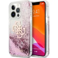 GUESS GUHCP13XLG4GPI iPhone 13 Pro Max 6,7" pink/pink hardcase 4G Big Liquid Glitter