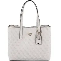 GUESS Håndtaske beige / hvid