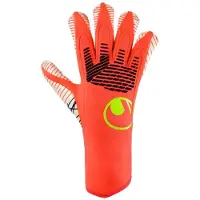 Uhlsport Målmandshandske Fangmaschine Ultragrip ZNE HYBD - Rød/Hvid/Gul, størrelse 7