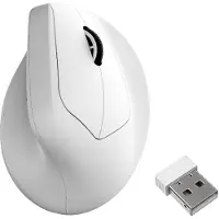 Keychron M5 Wireless Ergonomic (8K) - Ergonomisk mus - Optisk - 6 knapper - Hvid